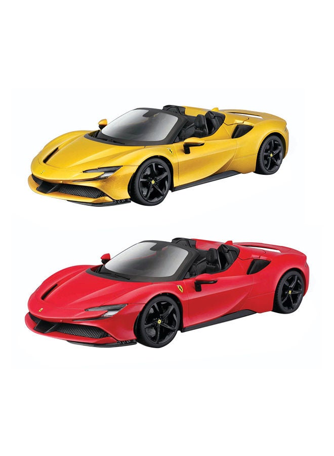 Bburago 1- قطعة 1/18 فيراري - SF90 سبايدر، ألوان متنوعة قد تختلف - Image 1