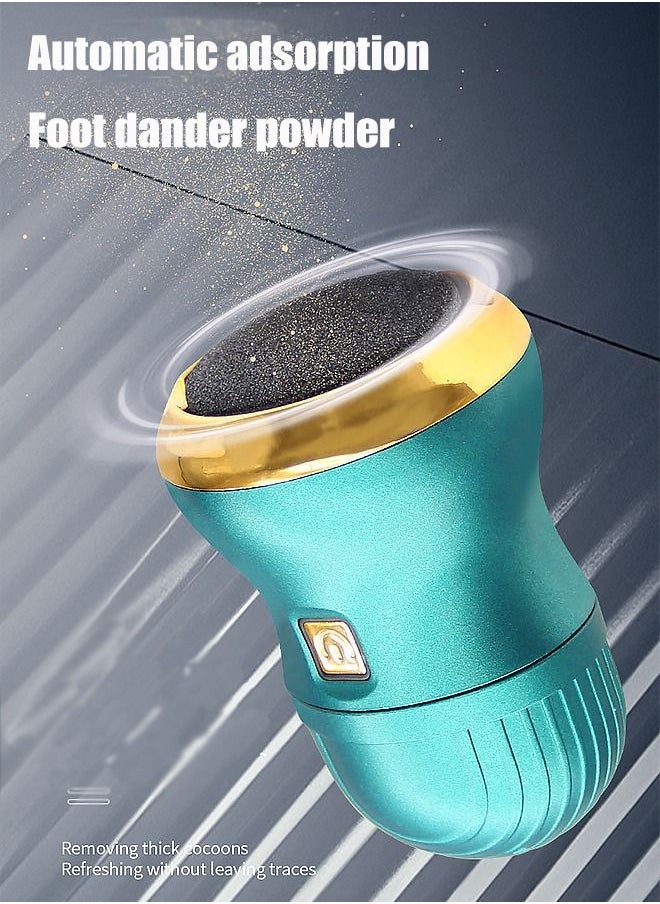 KASTWAVE - Portable Foot Grinder with Two Speed Regulation, Dust and Debris Absorption Removing Thick Callosity and Refreshing Without Leaving Traces, Green - Image 1