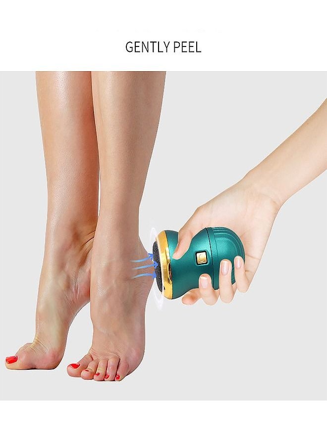 KASTWAVE - Portable Foot Grinder with Two Speed Regulation, Dust and Debris Absorption Removing Thick Callosity and Refreshing Without Leaving Traces, Green - Image 1