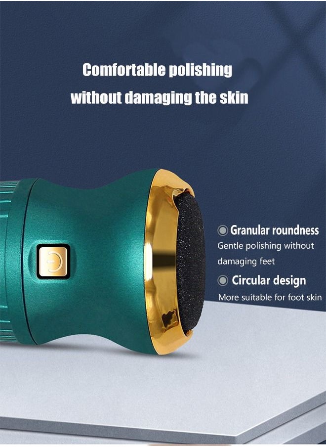 KASTWAVE - Portable Foot Grinder with Two Speed Regulation, Dust and Debris Absorption Removing Thick Callosity and Refreshing Without Leaving Traces, Green - Image 1