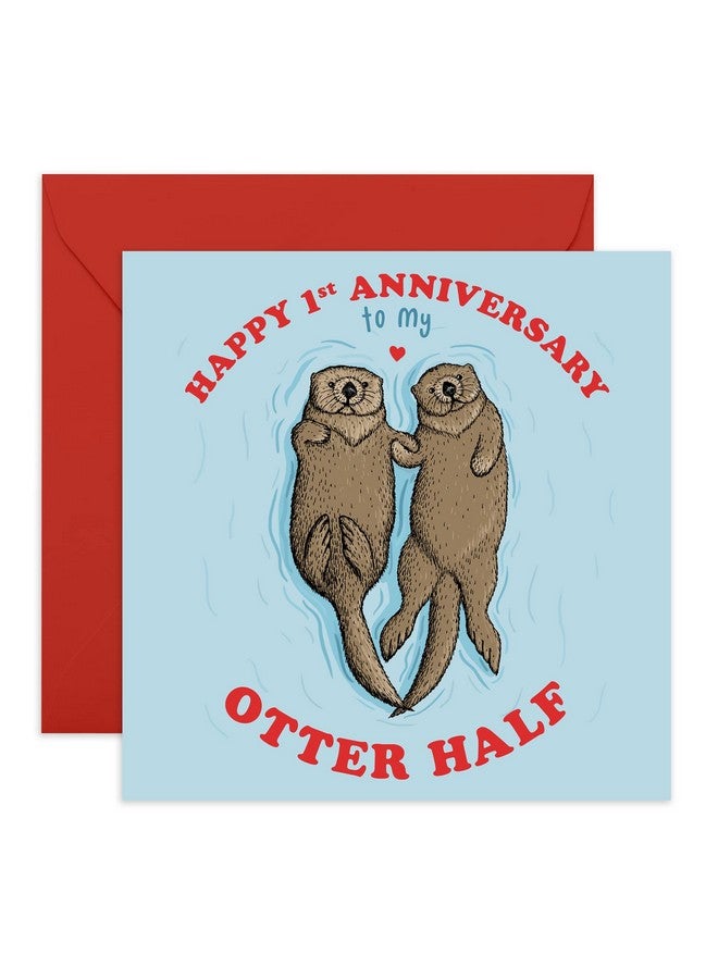 Central 23 Anniversary Greeting Card For Her Happy 1St Wedding Anniversary - Image 1