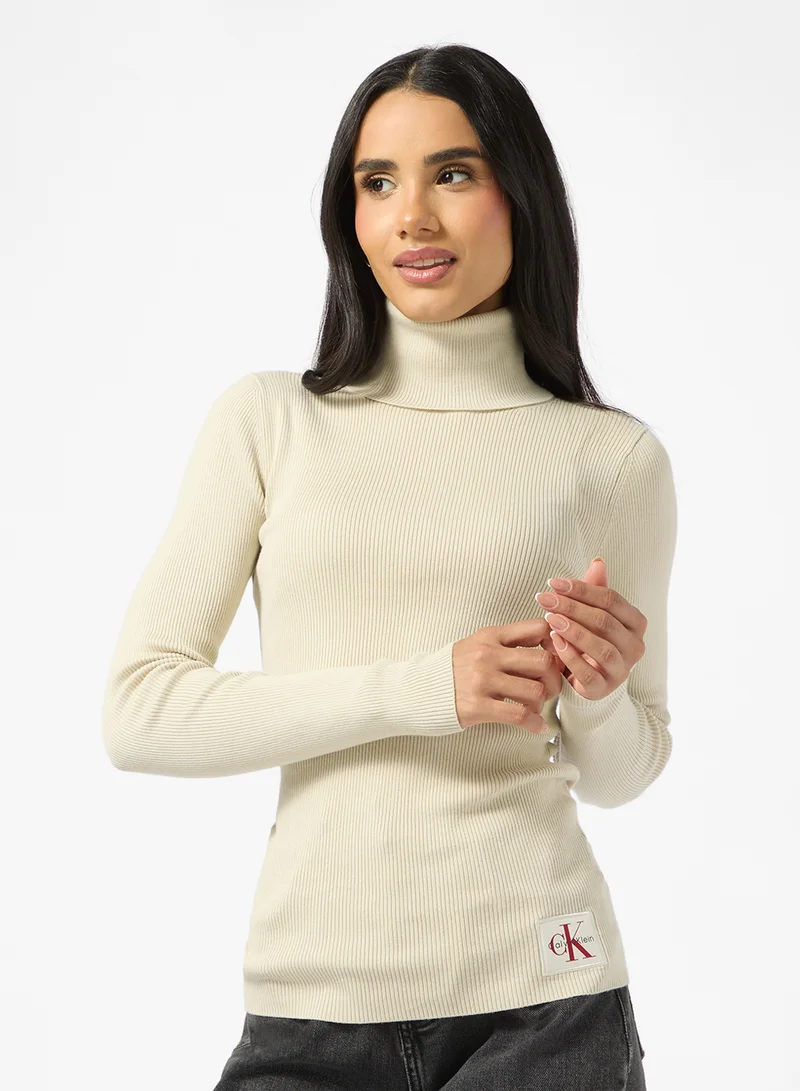 كالفن كلاين جينز Essential Roll Neck Sweater