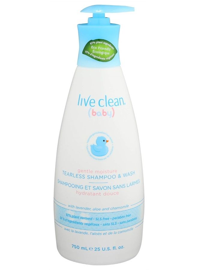 LIVE CLEAN Shampoo WASH TEARLESS 25 OZ