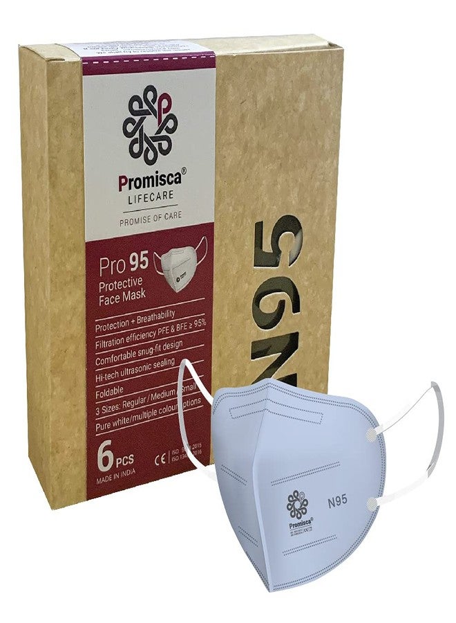 بروميسكا قناع الوجه بروميسكا N95 للرجال والنساء والأطفال بألوان متعددة و3 مقاسات، مزود بحلقة للأذن وحلقة للرأس. - Image 1