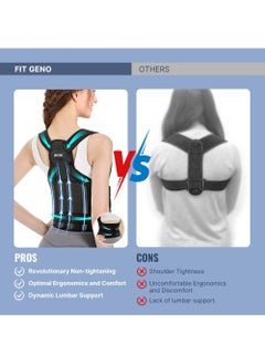 Rock Pow Back Brace and Posture Corrector for Women and Men Back Straightener Posture Corrector Scoliosis and Hunchback Correction Back Pain Spine Corrector Support Adjustable Posture Trainer  - Image 2