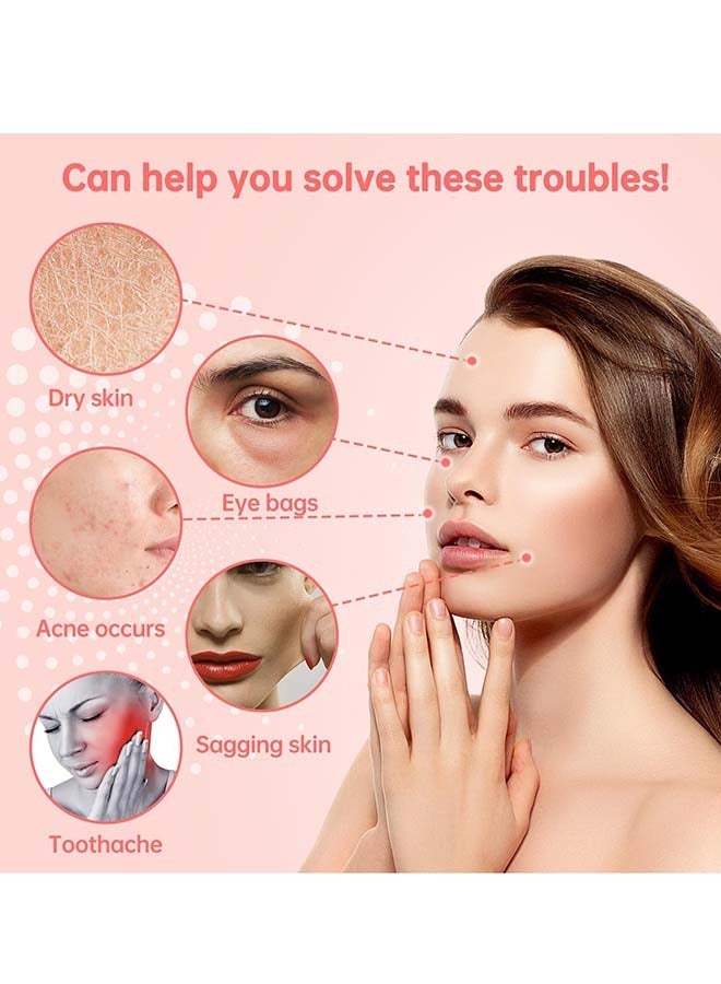 KHAJUL Unique Shell Shape Ice Roller For Face, Beauty Facial Massage, Glow Cube For Face（Pink）  - Image 5