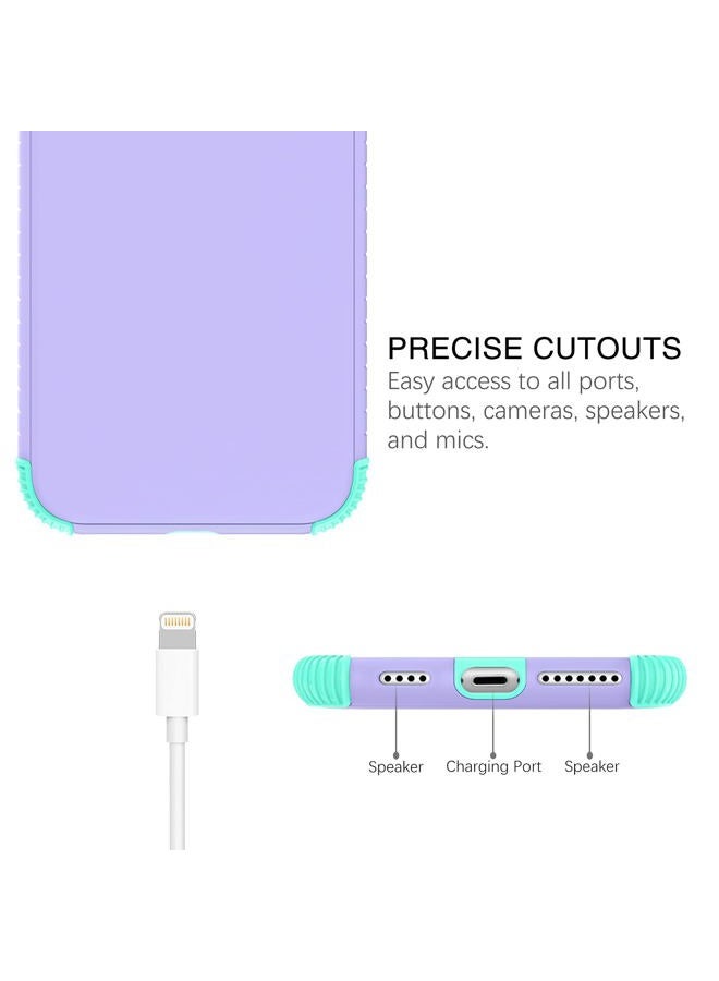 BENTOBEN for iPhone 11 Pro Max Case, 2 in 1 Slim Fit Heavy Duty Rugged Hybrid Shockproof Soft TPU Bumper Hard PC Protective Girls Women Boy Men Case Cover for iPhone 11 Pro Max 6.5" 2019, Purple/Green - Image 5