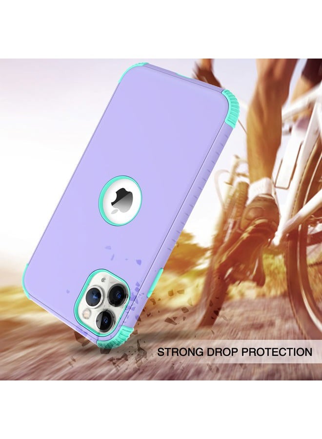 BENTOBEN for iPhone 11 Pro Max Case, 2 in 1 Slim Fit Heavy Duty Rugged Hybrid Shockproof Soft TPU Bumper Hard PC Protective Girls Women Boy Men Case Cover for iPhone 11 Pro Max 6.5" 2019, Purple/Green - Image 3