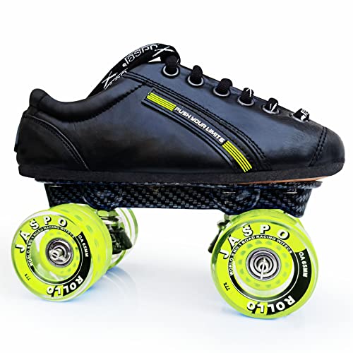 jaspo Unisex Pro Hyper Quad Outdoor Wheel Shoe Skates (Junior 11 Uk (Foot Length 19.6 Cms) Yellow) - Image 1