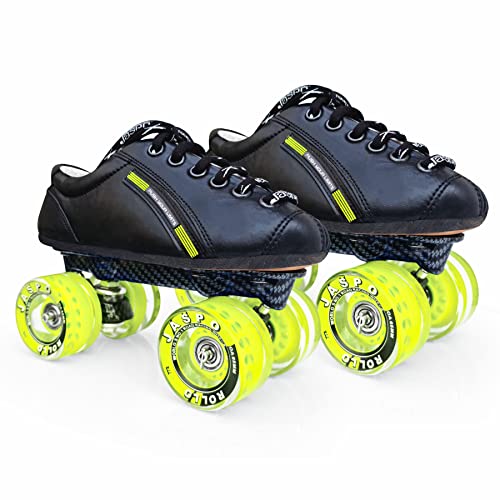 jaspo Unisex Pro Hyper Quad Outdoor Wheel Shoe Skates (Junior 11 Uk (Foot Length 19.6 Cms) Yellow) - Image 2