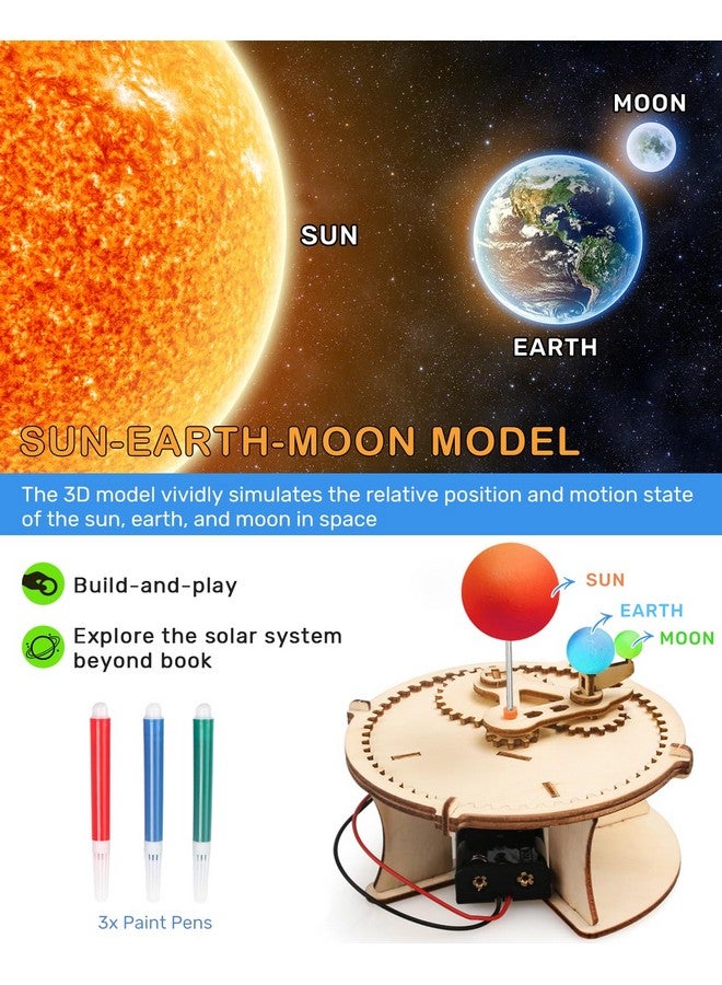 بوراكسي 5 مجموعات من أدوات العلوم الجذعية للأطفال من سن 5 إلى 7 سنوات و8 إلى 12 سنة، مشاريع بناء جذعية خشبية، ألغاز ثلاثية الأبعاد، نماذج حرفية تجريبية، ألعاب للأطفال من سن 8 إلى 13 سنة، هدايا للأولاد والبنات من سن 6 إلى 7 سنوات و8 إلى 9 سنوات و10 إلى 11 سنة و12 سنة و13 سنة - Image 2