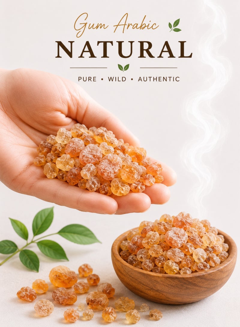 Zahr Gum Arabic 500gm – High Quality, High Grade, 100% Pure, Natural, Hand-Sorted | Premium Edible Resin | Natural Golden Crystals | Authentic High-Grade Acacia Gum for Herbs Use - Image 3