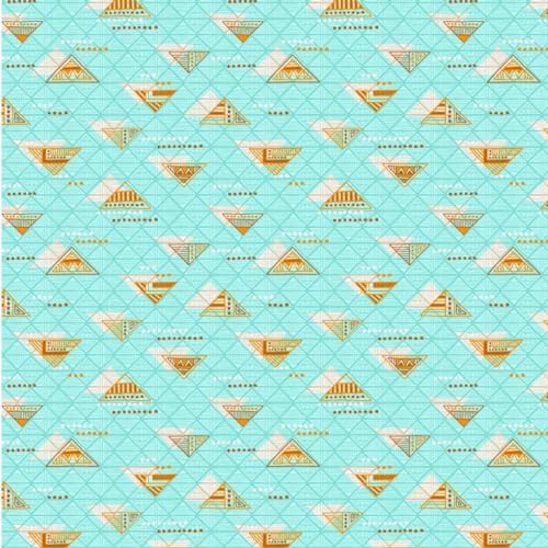 Home Ecstasy 100% Cotton Single Bedsheet with 1 Pillow Cover | 140 TC Geometric Sea Green for Single Bed (5ft X 7ft) - Image 4