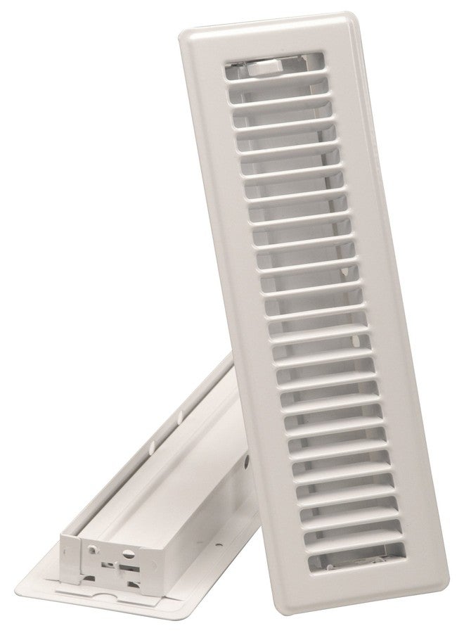 Imperial 2-1/4" x 12" Louvered Floor Register, White, RG0179 - Image 1