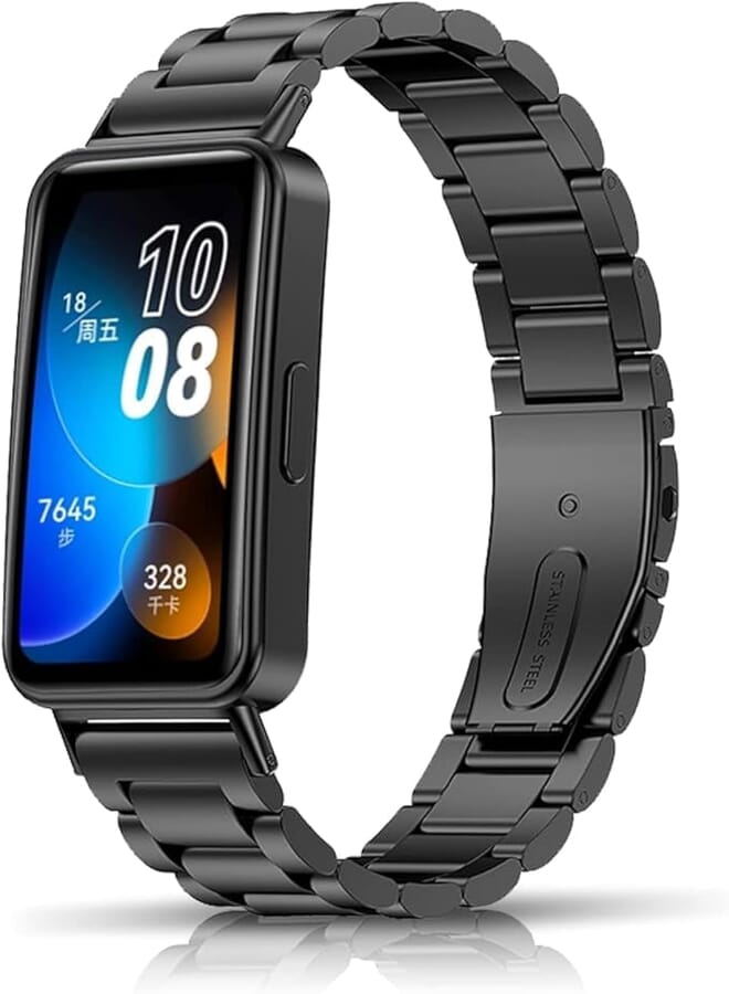 Next store Metal Strap Compatible with Huawei Honor Band 8 Stainless Steel Adjustable Strap Fashion