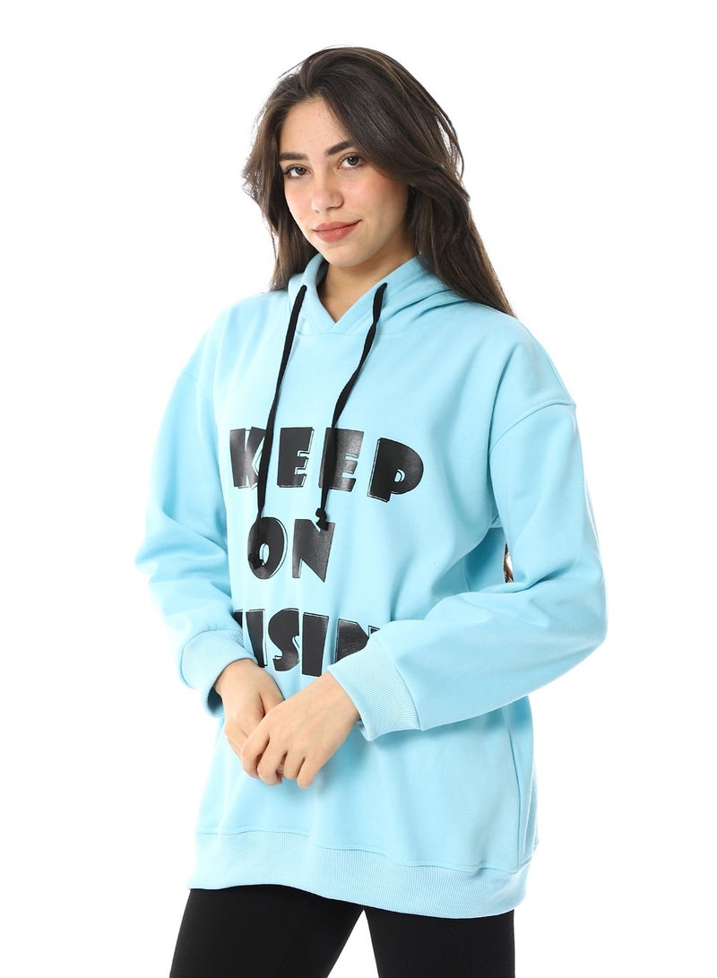 سيزار هودي حريمي مزود بطباعة من الأمام - Image 2