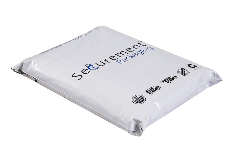 SECUREMENT ® Plastic Tamper Proof Polybags/Pouches with Pod for Packing, 51 Microns, 12 Inch x 14 Inch, White and Black, Pack of 100 - Image 3