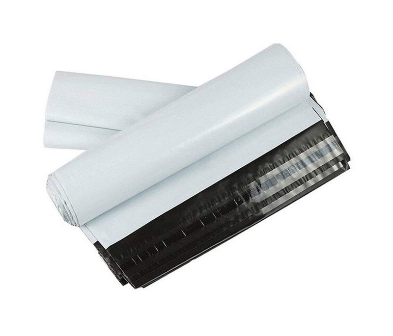 SECUREMENT ® Plastic Tamper Proof Polybags/Pouches with Pod for Packing, 51 Microns, 12 Inch x 14 Inch, White and Black, Pack of 100 - Image 2