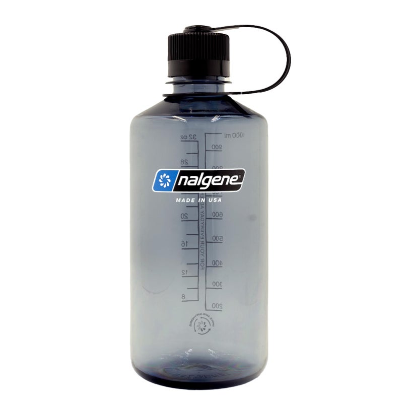Nalgene Leak Proof Tritan BPA-Free Water Bottle - 32 oz Narrow Mouth - Made in the USA for Outdoor Use & Daily Hydration (Grey) - Image 1