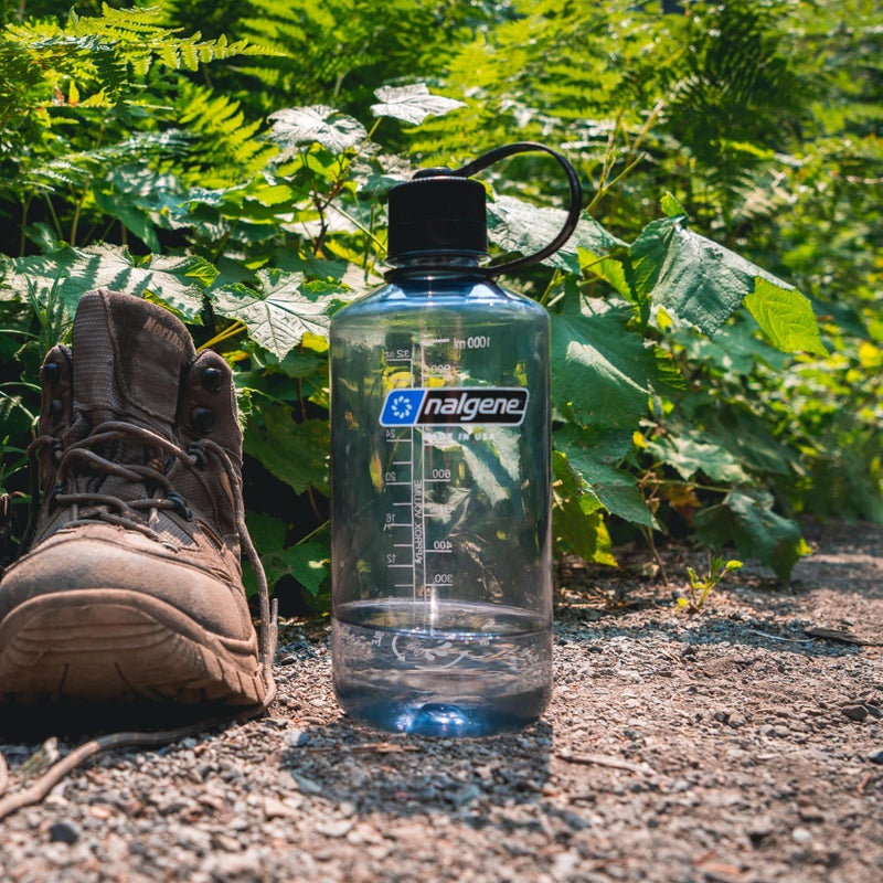 Nalgene Leak Proof Tritan BPA-Free Water Bottle - 32 oz Narrow Mouth - Made in the USA for Outdoor Use & Daily Hydration (Grey) - Image 2