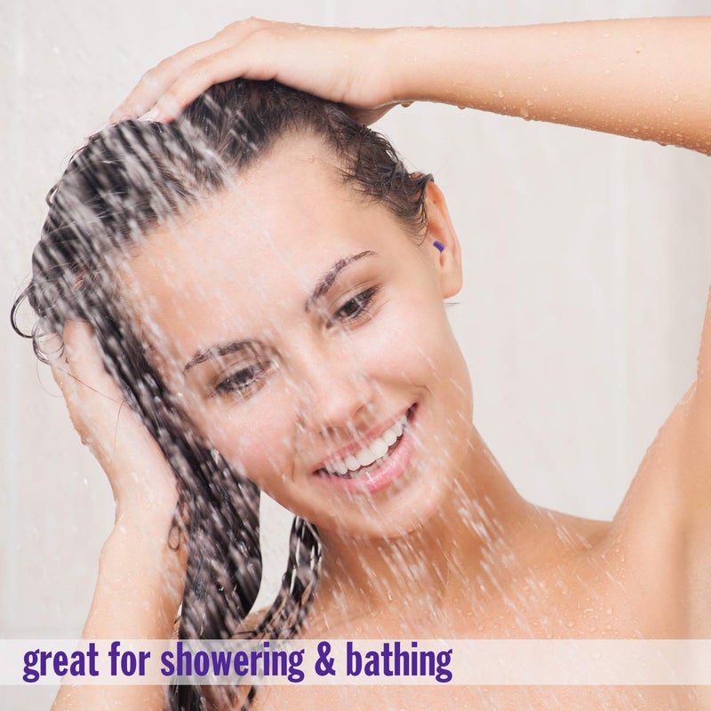 Mack's AquaBlock Swimming Earplugs, 3 Pair - Comfortable, Waterproof, Reusable Silicone Ear Plugs for Swimming, Snorkeling, Showering, Surfing and Bathing (Purple) - Image 5