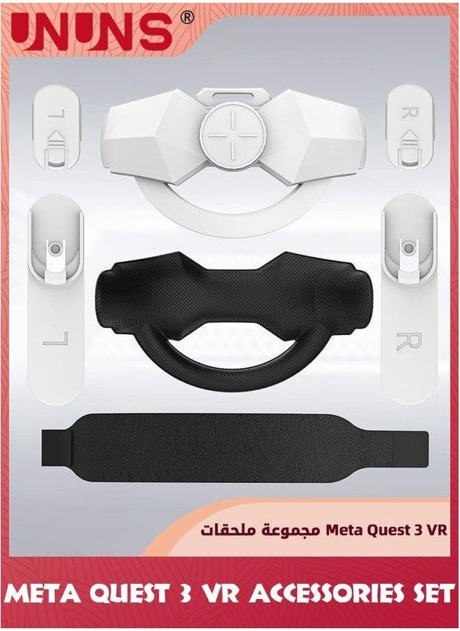 UNUNS 2-In-1 Accessoris Set For VR Headset Quest 3/2,Adjustable Head Strap And Shell Protective Cover,Comfort Accessories Bundle,Replacement Cover Oculus 3/2  - Image 5