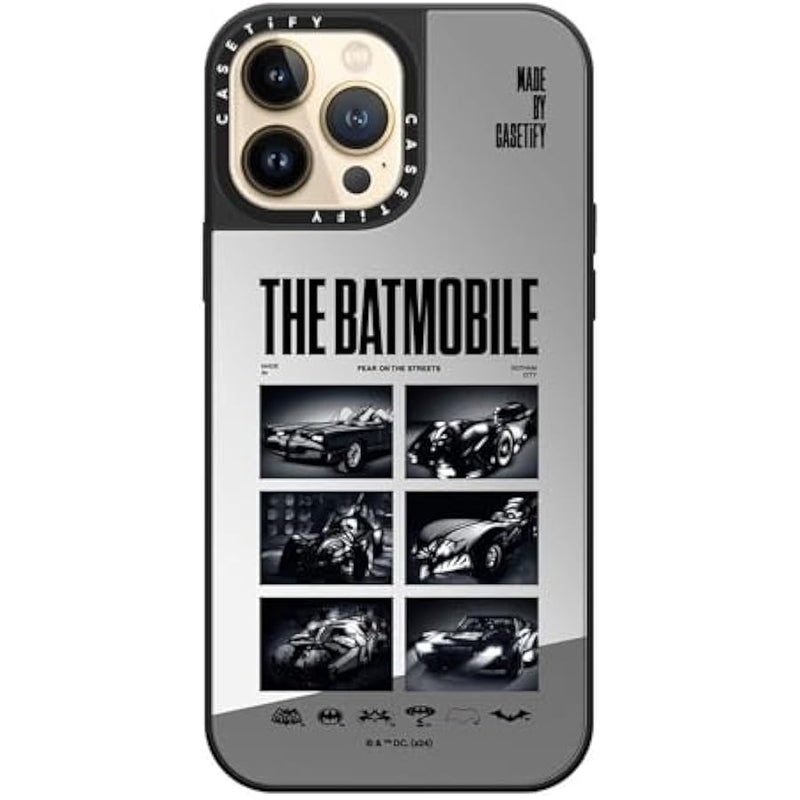 Casetify Mirror iPhone 13 Pro Max Case 【Batman Co-lab / 4.9ft Drop Protection/Compatible with Magsafe】 - The Bmobile - Silver on Silver - Image 5