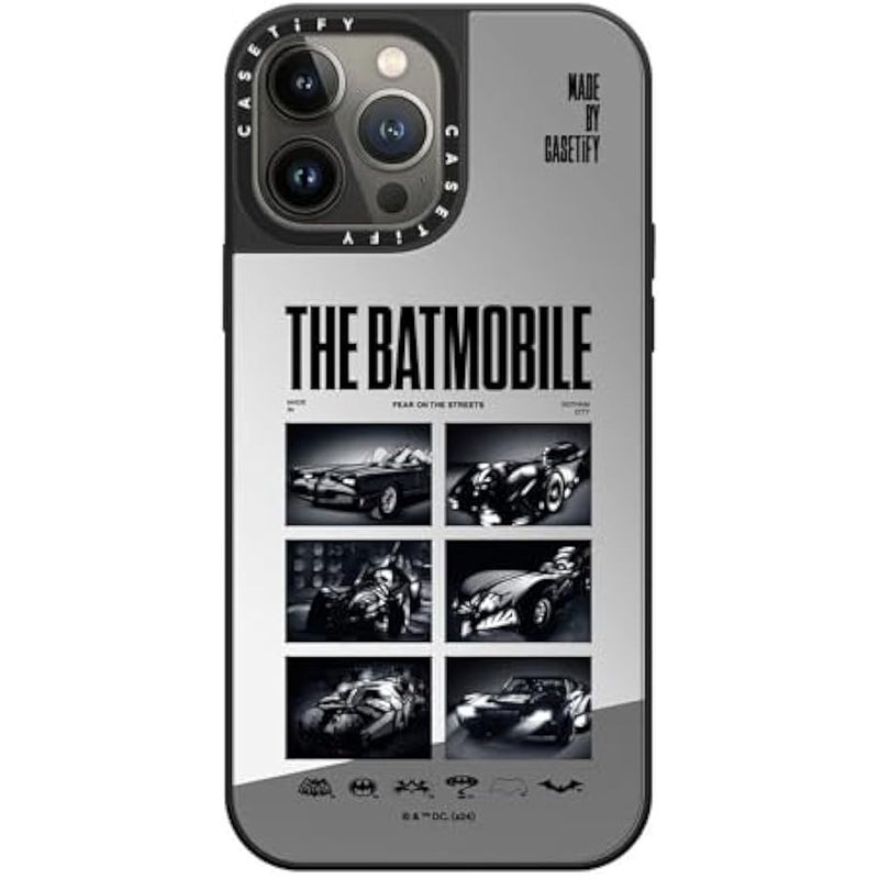 Casetify Mirror iPhone 13 Pro Max Case 【Batman Co-lab / 4.9ft Drop Protection/Compatible with Magsafe】 - The Bmobile - Silver on Silver - Image 4