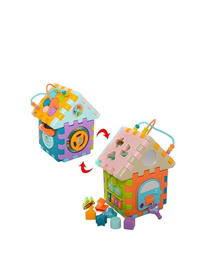 ELIKLIV - Baby Block Set, Baby Activity House Cubic Block Play Center, Children Educational Activity House Toys Gift for 18+ Month - Image 1