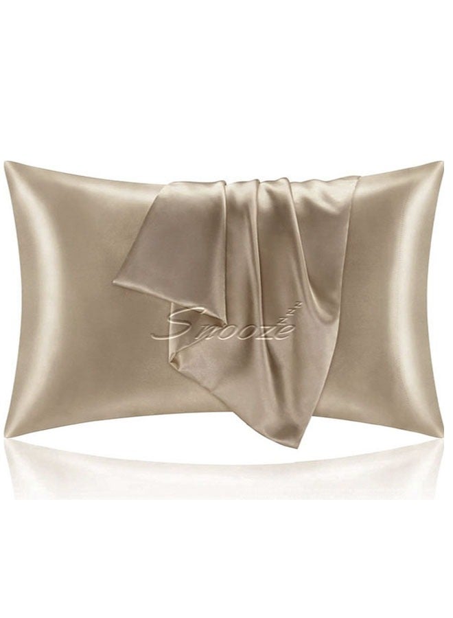 Snooze, Satin Pillowcase for Hair and Skin, 48*70 cm, Gold - Image 1