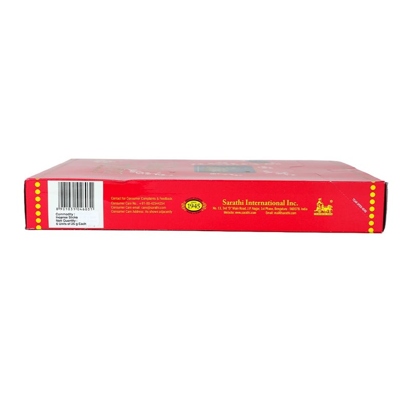 Tulasi Flora Incense Sticks (Agarbatti) for Pooja, Prayer, Meditation & Home Fragrance, 25g, Pack of 6 (1 outer) - Image 4
