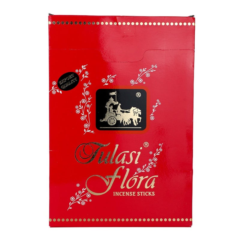 Tulasi Flora Incense Sticks (Agarbatti) for Pooja, Prayer, Meditation & Home Fragrance, 25g, Pack of 6 (1 outer) - Image 2
