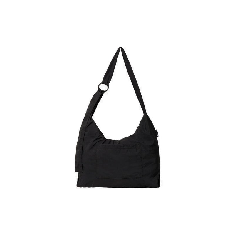 Thread Wallets Mini Slouchy Bag for Women - Crescent Sling Purse with Adjustable Strap & Zip Pocket, Unstructured & Foldable (Black) - Image 1