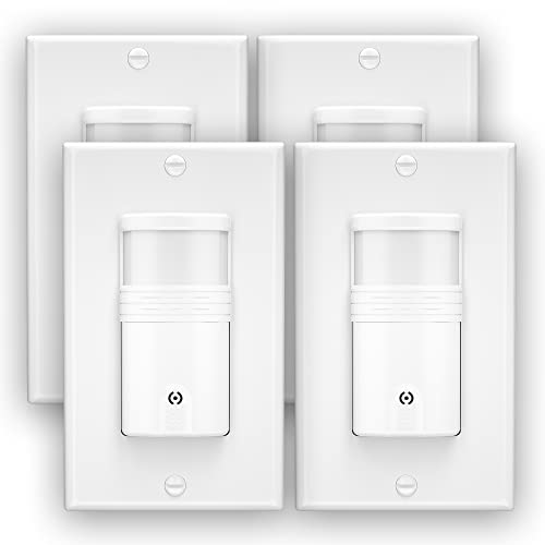 EverElectrix 10 Pack, 3-Way Motion Sensor Light Switch (Not Single Pole), Neutral Wire Required, Indoor in-Wall Occupancy Sensor with Wall Plate, Adjustable Timer, Title 24, UL Certified, White - Image 1