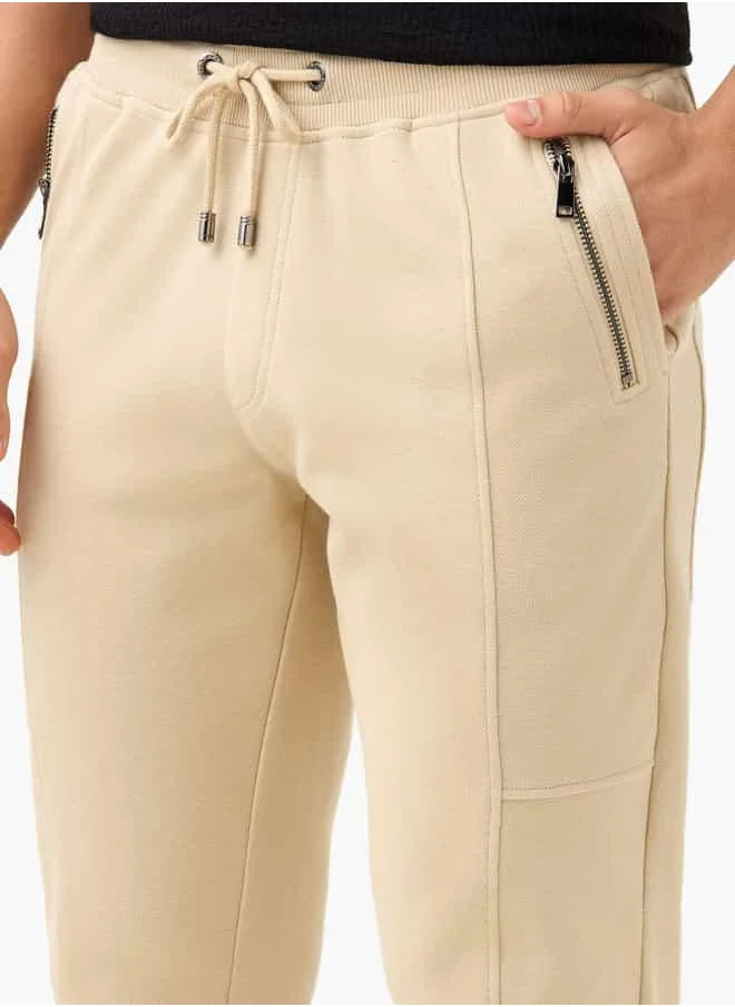 Iconic Iconic Flexi Waist Joggers with Drawstring Closure