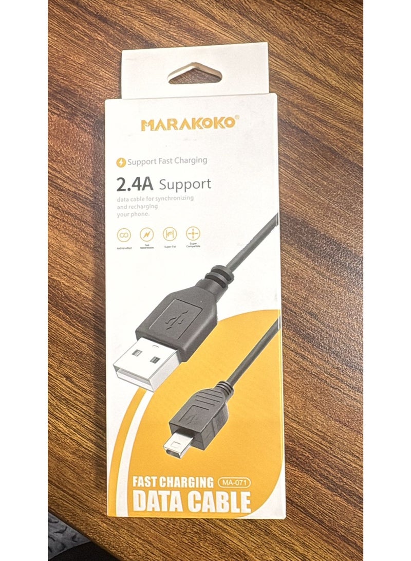ماراكوكو كابل MARAKOKO MA-071 شحن وبيانات USB إلى مايكرو USB بقوة 2.4 أمبير، يدعم الشحن السريع ومزامنة ونقل البيانات، سلك شحن جوال أندرويد، كابل USB، كابل بيانات، وصلة شحن هاتف وملحقات جوال كابل شحن مايكرو USB، كابل بيانات، كابل شحن سريع، كابل USB، سلك شحن جوال، كابل مزامنة، كابل أندرويد، سلك مايكرو يو اس بي، كابل 2.4 أمبير، كابل نقل بيانات، كابل شحن هاتف، وصلة USB، كابل أجهزة متوافقة، كابل شحن محمول، ملحقات جوال - Image 1