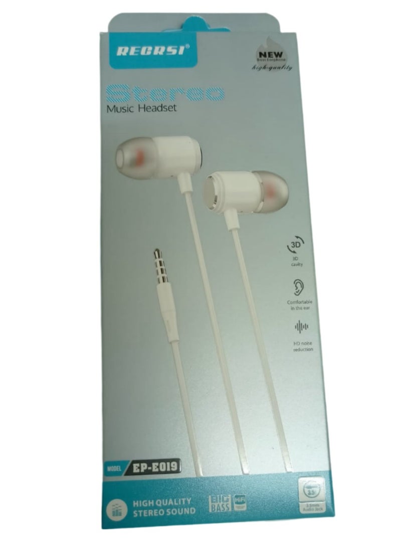 RECRSI EP -EP019 Bass Stereo Headphones microphone  3,5 mm Music Headset - Image 2