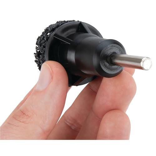 Performance Tool W80105 Wheel Hub Resurfacing Kit - Quick Rust Removal for Lug Studs and Rotors, Fits Power Drill, Includes Holder and 5 Pads - Image 4