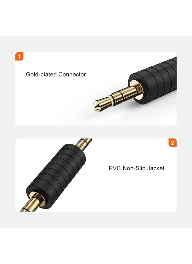 CableCreation - Pack 3.5Mm 1 8 Stereo Jack To 3.5Mm Audio Male To Male Adapter Connectors Gold Plated Compatible With For Taotronics Mpow Bh129 Bluetooth Receiver - Image 1