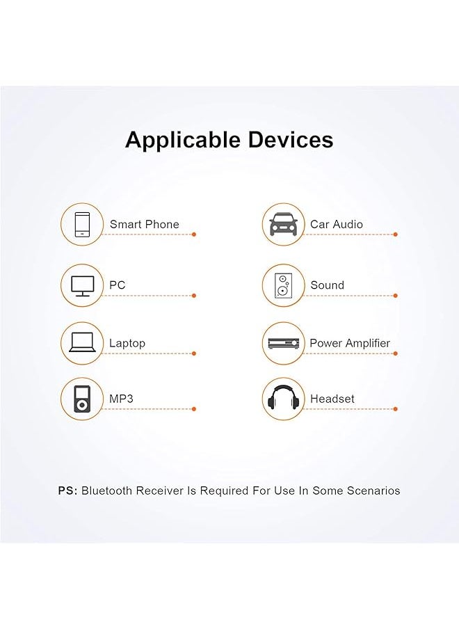 CableCreation - Pack 3.5Mm 1 8 Stereo Jack To 3.5Mm Audio Male To Male Adapter Connectors Gold Plated Compatible With For Taotronics Mpow Bh129 Bluetooth Receiver - Image 1