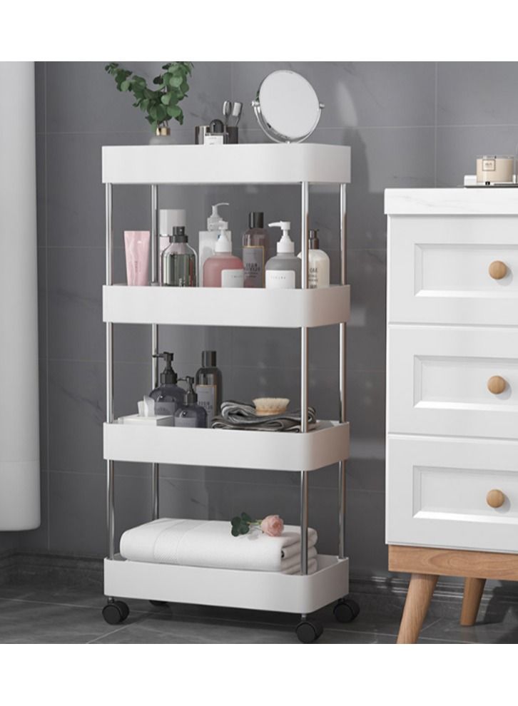 DubaiGallery Kitchen Storage Shelf Refrigerator Side Shelf 4 Layer Removable With Wheels Bathroom Organizer Shelf Gap Holder Bathroom Accessorie - Image 2