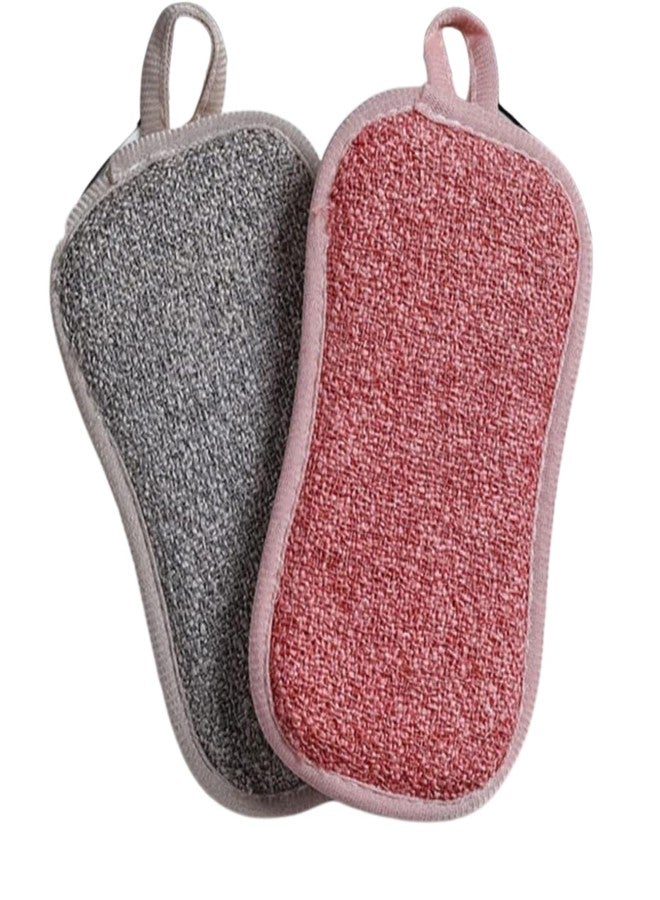 SUBHIKHO Multi Purpose Scrub Sponges Non Scratch Microfiber Sponge for Dishwashing Reusable Kitchen Scrubber for Washing Dishes Heavy Duty Scouring Pad for Pots Pans and Surfaces Pack of 6 Multicolor - Image 1