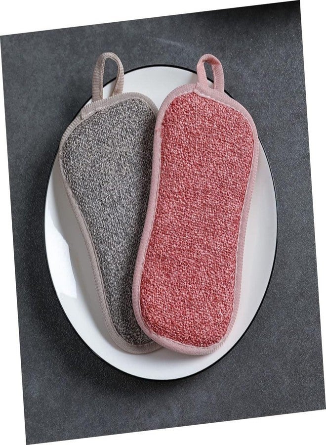 SUBHIKHO Multi Purpose Scrub Sponges Non Scratch Microfiber Sponge for Dishwashing Reusable Kitchen Scrubber for Washing Dishes Heavy Duty Scouring Pad for Pots Pans and Surfaces Pack of 6 Multicolor - Image 2