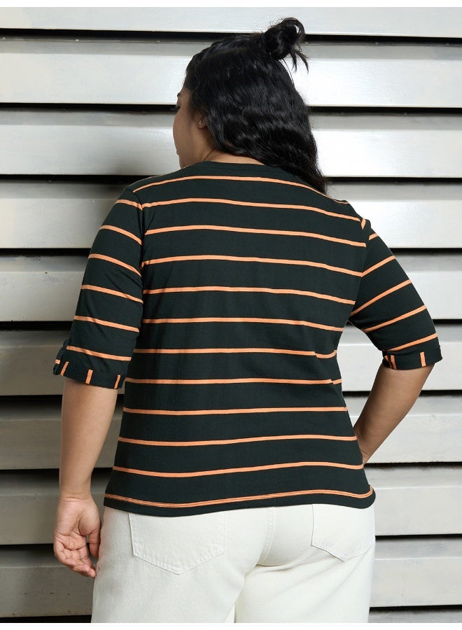 HIGH STAR Women’s Plus Size Regular Multicolor T-shirt – Comfortable and Trendy - Image 4