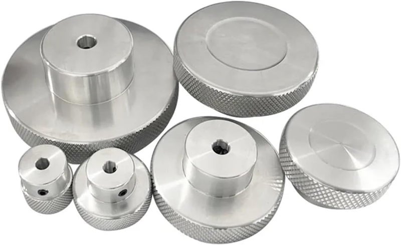Aluminium Alloy Handwheel Dia 20,30,40,50,60,80mm Knurling Handwheel Stepper Motor Fine-Tuning Handwheel(3,80mm) - Image 3