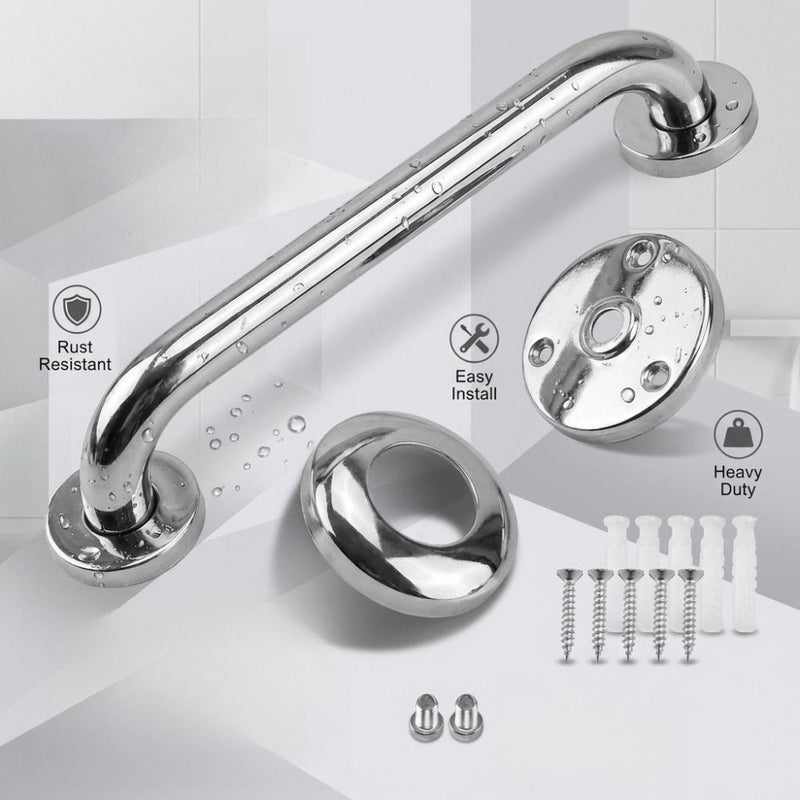 Safety Grab Bar Wall Mounted 15.75 Inch Heavy Duty Bathroom Handrail For Seniors - Image 1
