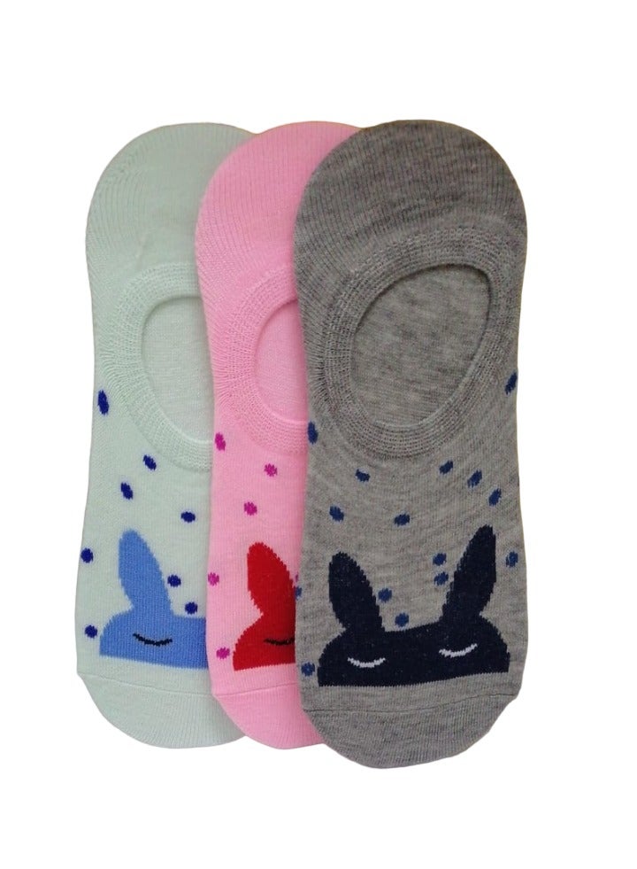 Cotton Winter Loafer Printed  Kids Socks for Boys and Girls Pack of 3 Fashion Pair Multicolour - Image 2