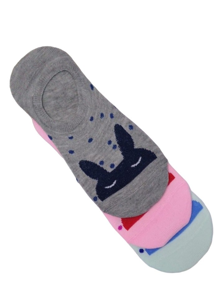 Cotton Winter Loafer Printed  Kids Socks for Boys and Girls Pack of 3 Fashion Pair Multicolour - Image 4