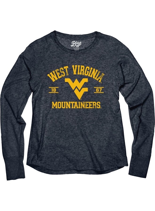 Blue 84 Women's Long Sleeve T Shirt Tri-Blend Mascot - Image 3