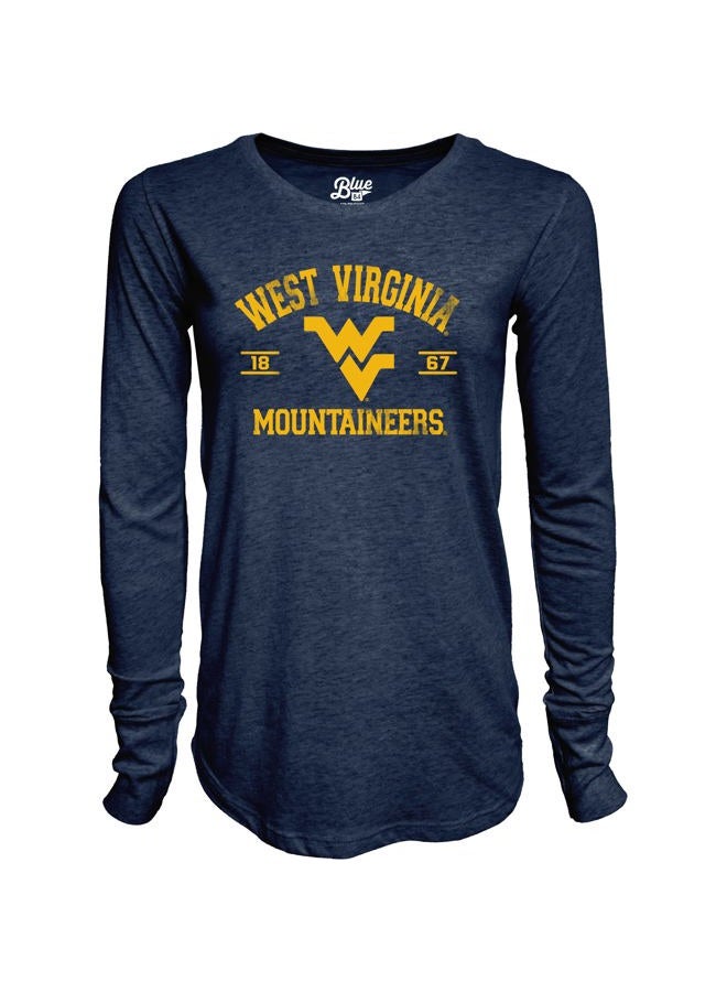 Blue 84 Women's Long Sleeve T Shirt Tri-Blend Mascot - Image 2